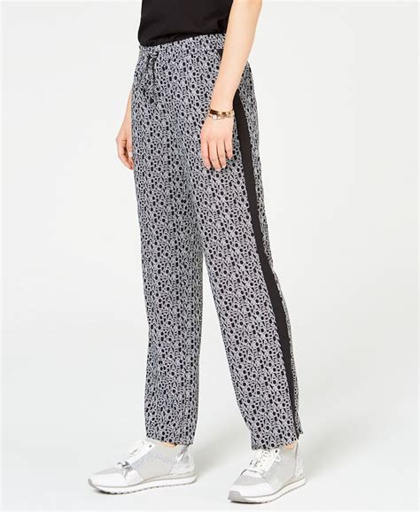 michael kors printed track pants|Michael Kors pants for women.